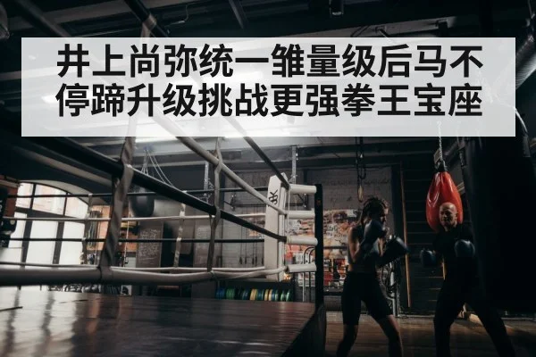 井上尚弥统一雏量级后马不停蹄升级挑战更强拳王宝座